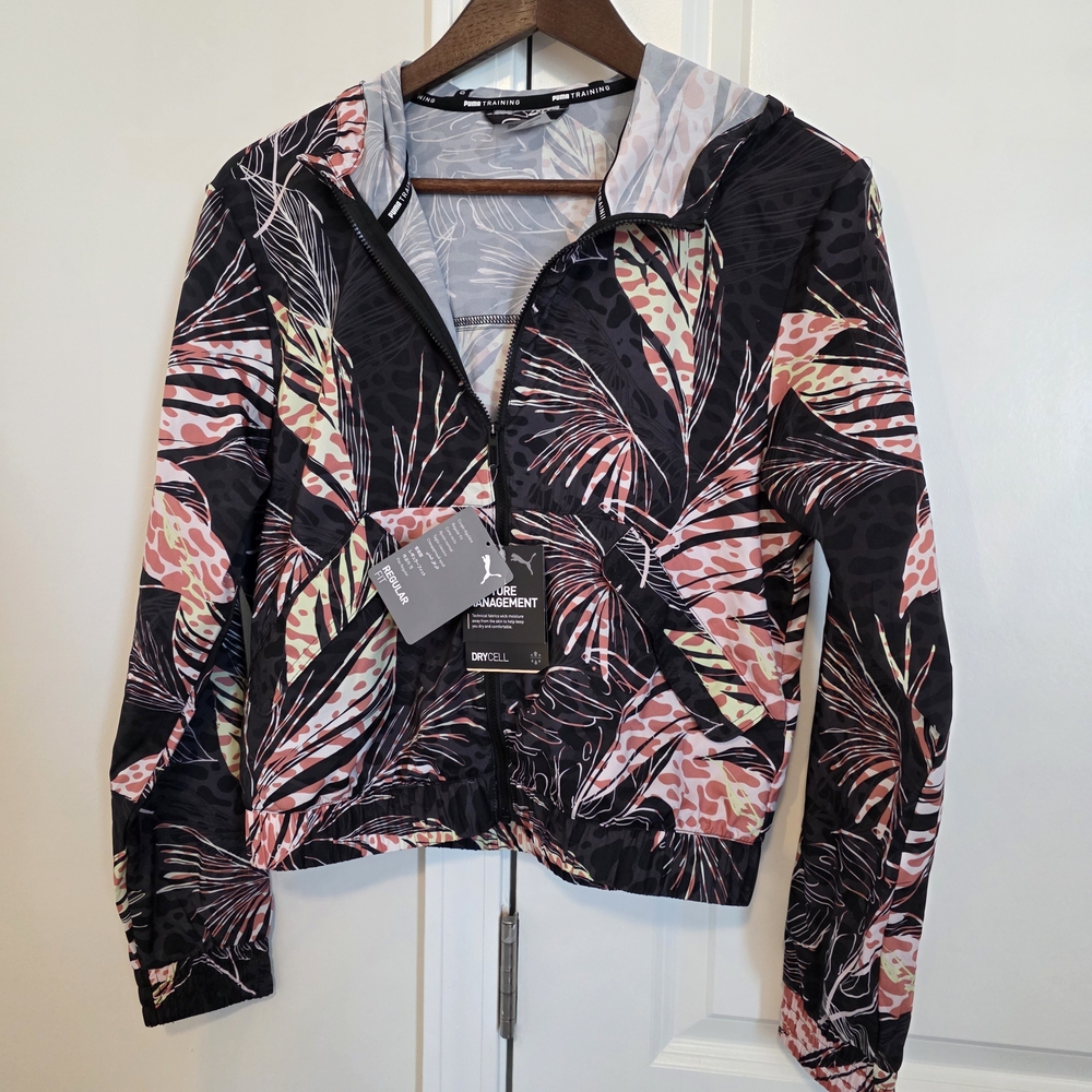NWT Puma Women's Training Tropical Bomber Jacket Size XS